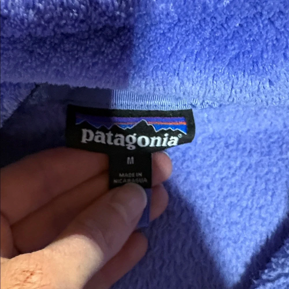 Patagonia Retool Snap Fleece Pullover Purple Sweatshirt sz M - Picture 6 of 8